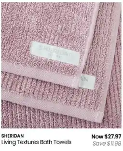 Myer Sheridan Living Textures Bath Towels offer