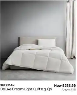 Myer Sheridan Deluxe Dream Light Quilt e.g. QS offer