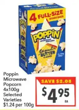 Supa Valu Poppin Microwave Popcorn offer