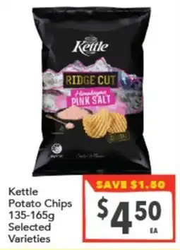 Supa Valu Kettle Potato Chips Selected Varieties offer