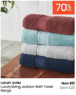 Myer Luxury Living Jackson Bath Towel Range offer