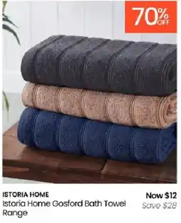 Myer Istoria Home Gosford Bath Towel Range offer