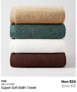 Myer Vue Super Soft Bath Towel offer