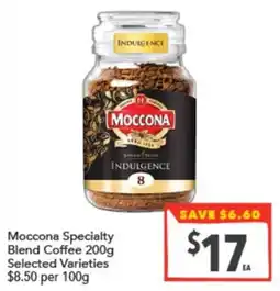 Supa Valu Moccona Specialty Blend Coffee offer