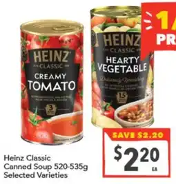Supa Valu Heinz Classic Canned Soup offer