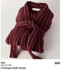 Myer Vue Pinstripe Bath Robe offer