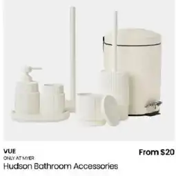 Myer Hudson Bathroom Accessories offer