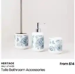 Myer Heritage Toile Bathroom Accessories offer
