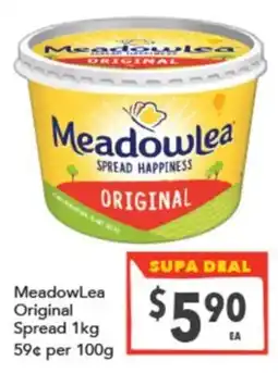 Supa Valu MeadowLea Original Spread offer