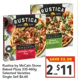 Supa Valu Rustica by McCain Stone Baked Pizza offer