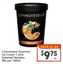 Supa Valu Connoisseur Gourmet Ice Cream offer