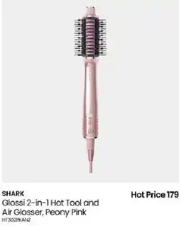 Myer Shark Glossi 2-in-1 Hot Tool and Air Glosser, Peony Pink offer