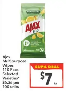 Supa Valu Ajax Multipurpose Wipes offer