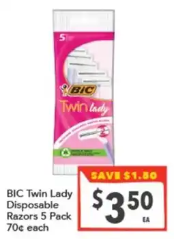 Supa Valu BIC Twin Lady Disposable Razors offer
