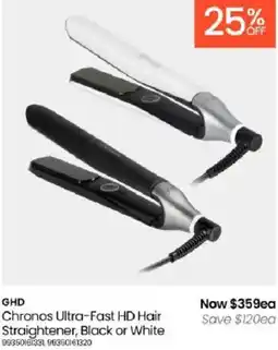 Myer GHD Chronos Ultra-Fast HD Hair Straightener offer