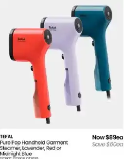 Myer Tefal Pure Pop Handheld Garment Steamer offer