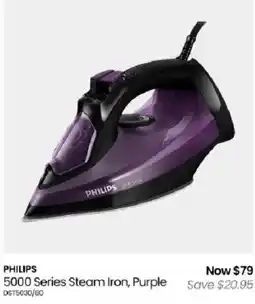 Myer Philips 5000 Series Steam Iron, Purple offer