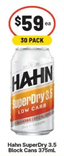 Supa Valu Hahn SuperDry 3.5 Block Cans offer
