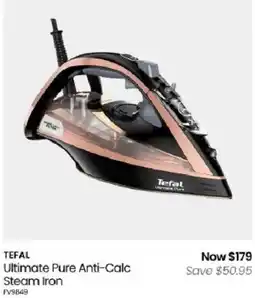 Myer Tefal Ultimate Pure Anti-Calc Steam Iron offer
