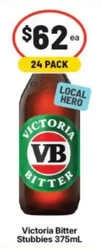 Supa Valu Victoria Bitter Stubbies offer