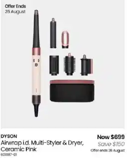 Myer Dyson Airwrap i.d. Multi-Styler & Dryer, Ceramic Pink offer