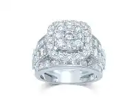 Bevilles Jewellery 9ct White Gold 4.00ct of Diamond Ring - L offer
