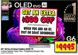 JB Hi-Fi LG 4K Evo AI Smart Gallery OLED TV offer