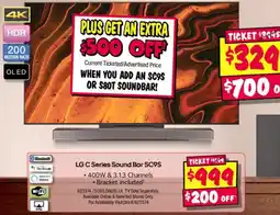 JB Hi-Fi LG C Series Sound Bar SC9S offer