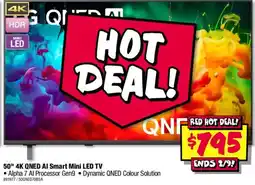 JB Hi-Fi 50" 4K QNED AI Smart Mini LED TV offer