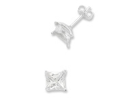 Bevilles Jewellery Sterling Silver Cubic Zirconia Earrings offer