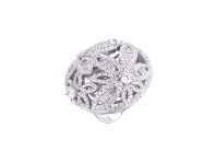 Bevilles Jewellery Gina Liano Fiore Cubic Zirconia Floral Ring - N offer