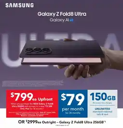 Harvey Norman Samsung Galaxy Z Fold8 Ultra offer