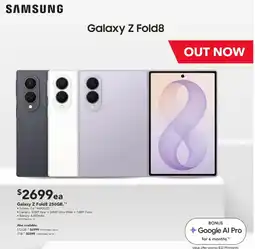 Harvey Norman Samsung Galaxy Z Fold8 offer