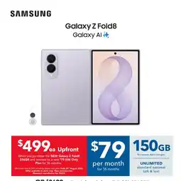 Harvey Norman Samsung Galaxy Z Fold8 offer