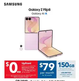 Harvey Norman Samsung Galaxy Z Flip8 offer