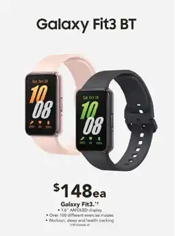 Harvey Norman Galaxy Fit3 BT offer