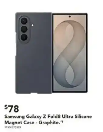 Samsung Galaxy Z Fold8 Ultra Silicone Magnet Case - Graphite