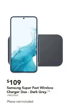 Harvey Norman Samsung Super Fast Wireless Charger Duo - Dark Grey offer