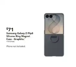 Harvey Norman Samsung Galaxy Z Flip8 Silicone Ring Magnet Case - Graphite offer