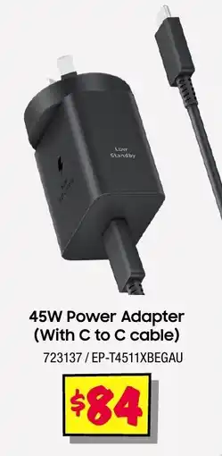 JB Hi-Fi 45W Power Adapter (With C to C cable) offer