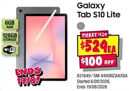JB Hi-Fi Galaxy Tab S10 Lite offer