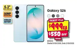JB Hi-Fi Galaxy S26 offer