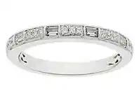 Bevilles Jewellery Eternity Ring with 0.20ct of Diamonds in 14ct White Gold offer
