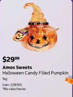 Costco Amos Sweets Halloween Candy Filled Pumpkin offer
