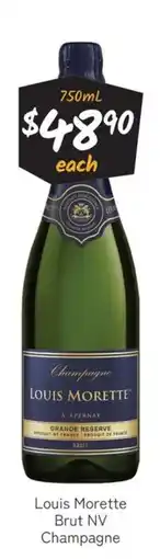 Cellarbrations Louis Morette Brut NV Champagne offer