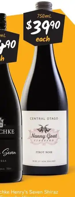 Cellarbrations Nanny Goat Pinot Noir offer