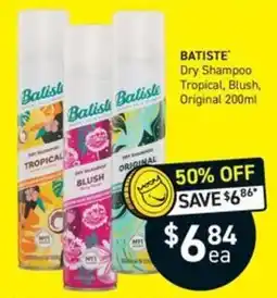 Chemist King Batiste Dry Shampoo Tropical, Blush, Original offer