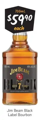 Cellarbrations Jim Beam Black Label Bourbon offer