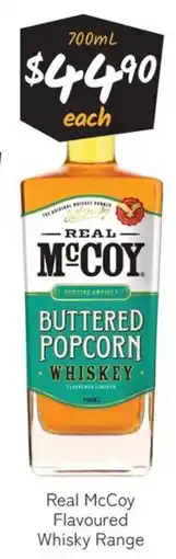Cellarbrations Real McCoy Buttered Popcorn Whiskey offer