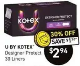 Chemist King U by Kotex Designer Protect offer